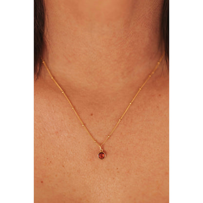 July Birthstone Necklace