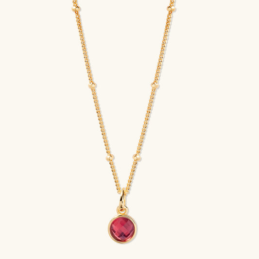 July Birthstone Necklace