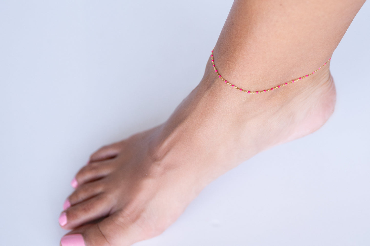 Zara Anklet- Pink