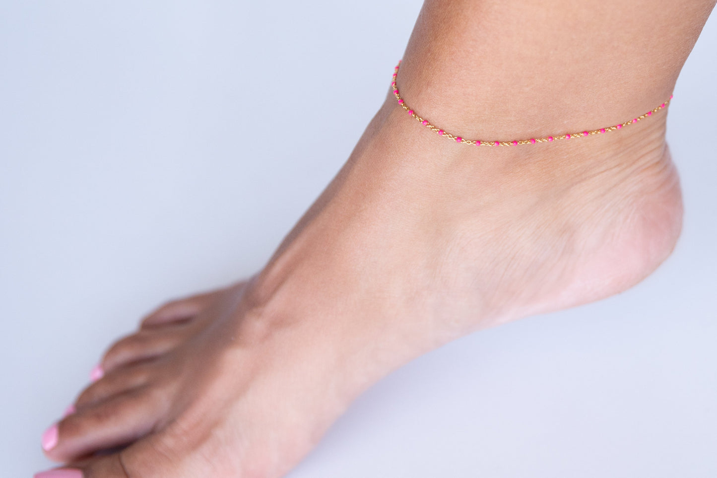 Zara Anklet- Pink