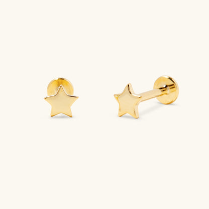 Star Flat Back Stud